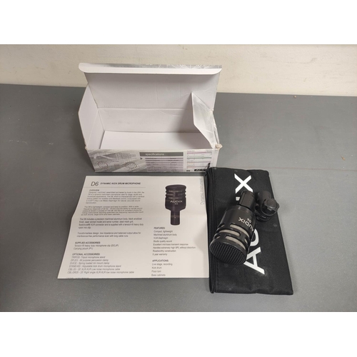 442 - Two boxed Audix microphones to include a D6 Dynamic microphone and a D4 Dynamic Hypercardiod microph... 