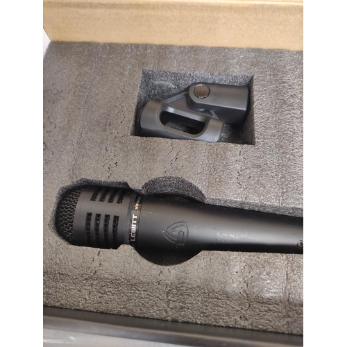 444 - Three boxed Lewitt microphones to include MTP 340CM condenser microphone, MTP 440DM dynamic micropho... 