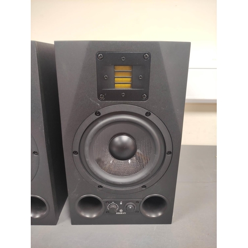 453 - Pair of Adams A7X active studio monitors with instruction booklet. (2)