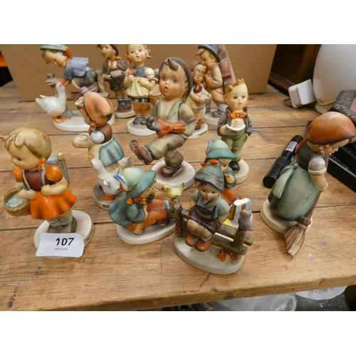 107 - Collection of Goebel figures, etc.