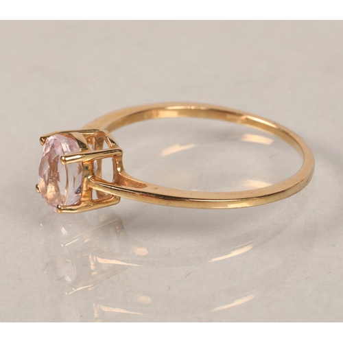51 - 9ct gold gem set ring size US 8