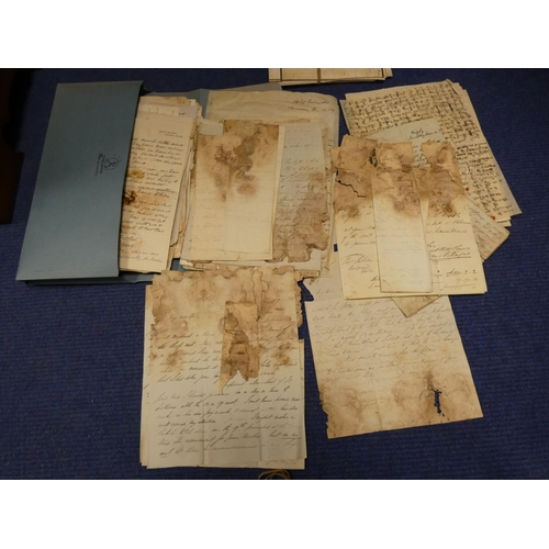 104 - Scottish Borders - Archives & Ephemera.  Three folders of correspondence, papers, tradesmen's ac... 