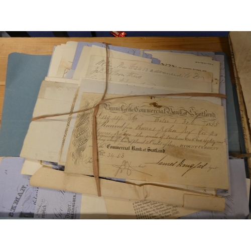 107 - Scottish Borders - Documents & Ephemera.  A substantial archive of documents, letters & othe... 