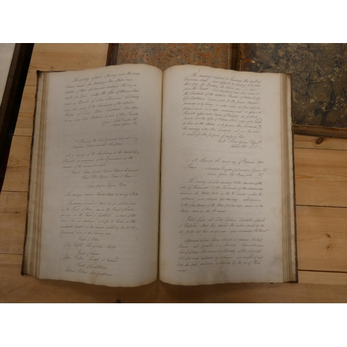 119 - Roxburghshire - Militia.  Three manuscript folio record books relating to the Militia. Containing mi... 