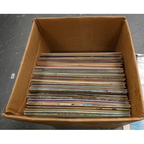 128 - Large box of classical records.