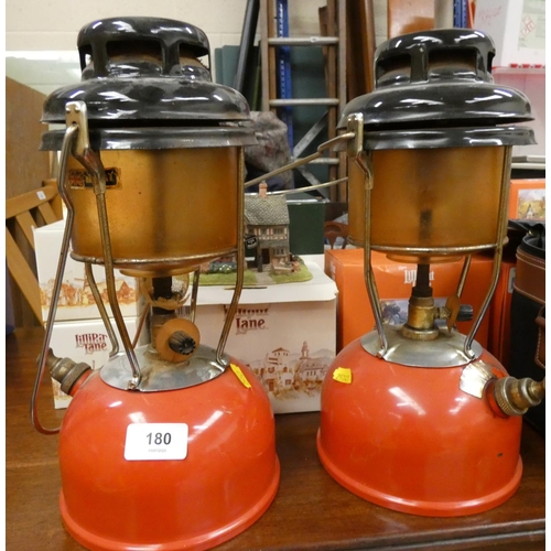 180 - Two vintage Tilley lamps.