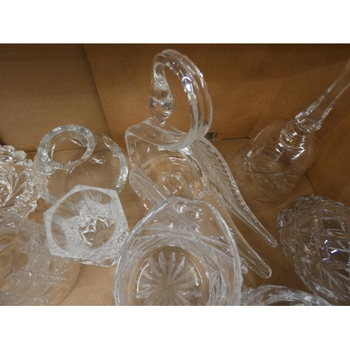 206 - Collection of Edinburgh Crystal and other crystal jugs, vases, etc. 