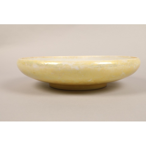 33 - Large shallow yellow Royal Doulton bowl 37cm d