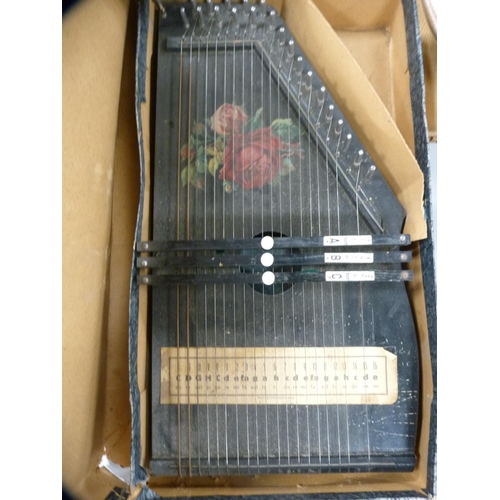 110 - Autoharp, cased.