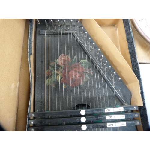 110 - Autoharp, cased.