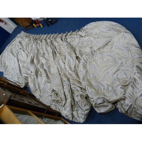 46 - Pair of large curtains  280in x 86in approximately.