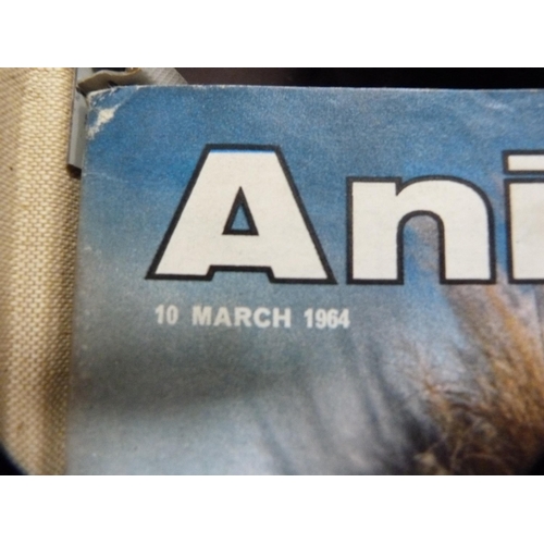 70 - Three boxes of Atlas model trains, boxed, and a collection of wildlife index fact files etc.