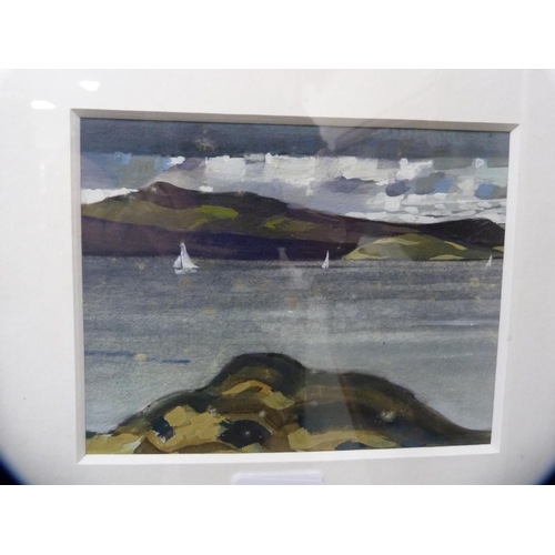 77 - Alexander (Sandy) Robb (Scottish, b. 1950)Orkney, c. 1988Gouache, 13.5cm x 17cm.&nbsp; ARRAlexander ... 