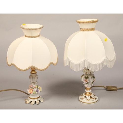 542 - Four vintage table lamps