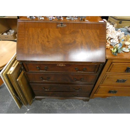 560 - Mahogany writing bureau.