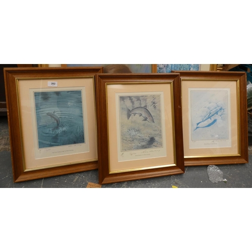 262 - Three pencil signed limited edition Robin Armstrong prints. (3).