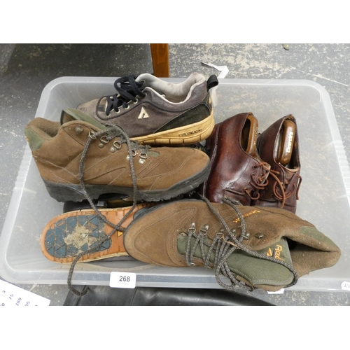 268 - Various men's riding boots and walking shoes, size 11.