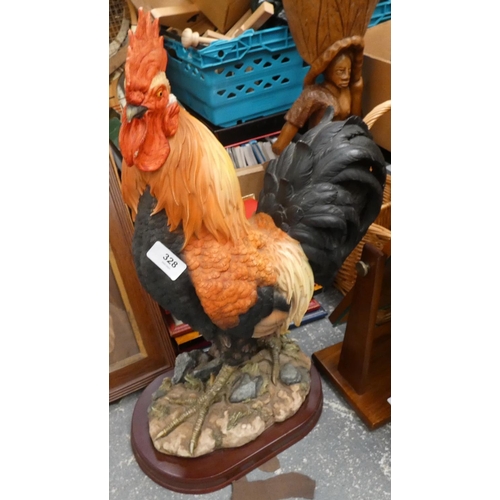 328 - Large Leonardo cockerel figure. 