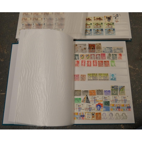 353 - Two stamp album stock books, one to include GB and dependancies the other rest of the worls to inclu... 