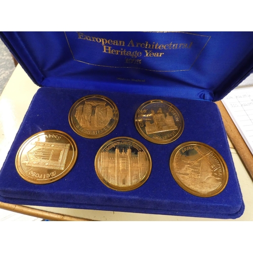 355 - Limited proof European Architectural Heritage Year 1975 coin set. 