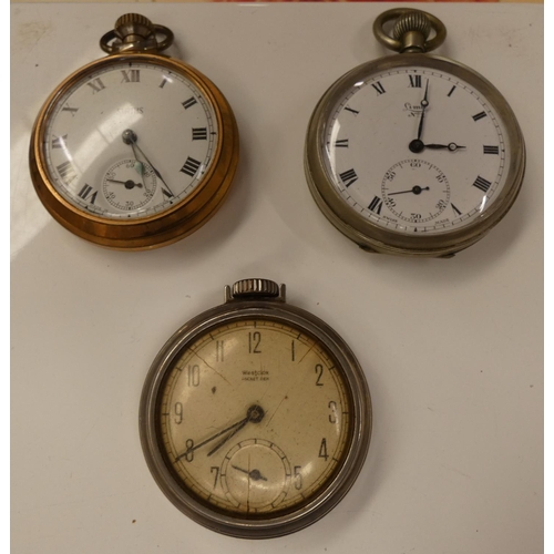 356 - Three vintage pocket watches including Smiths, Limit and Weston. (3).