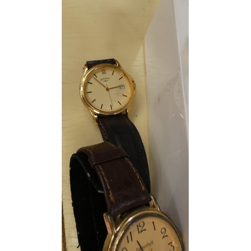 364 - Various men's fashion watches including Pulsar, Rotary, etc.