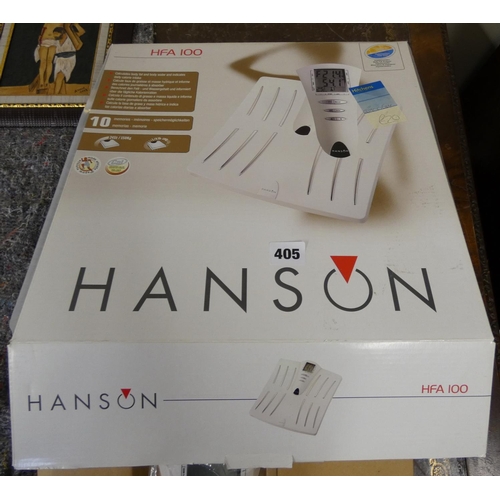 405 - Boxed set of Hanson scales & other items.