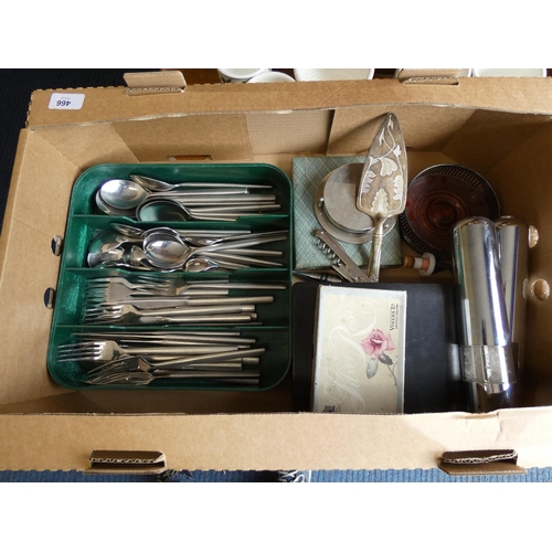 466 - Collection of various flatware and cutlery.