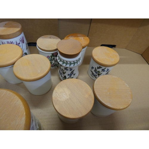 468 - Collection of Portmeirion 'Botanic' pattern storage jars.