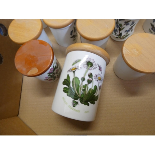 468 - Collection of Portmeirion 'Botanic' pattern storage jars.