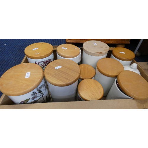 468 - Collection of Portmeirion 'Botanic' pattern storage jars.