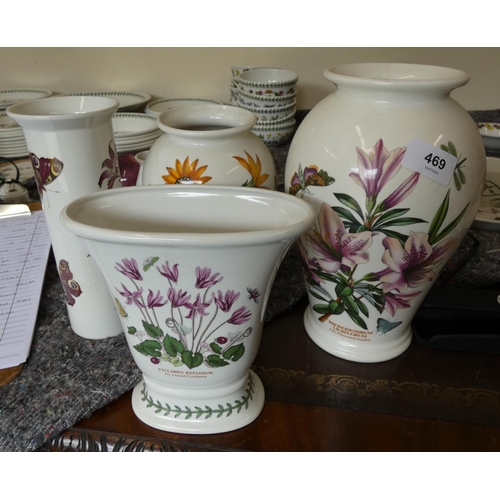 469 - Four large Portmeirion 'Botanic' pattern vases (2)