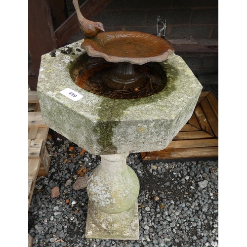 499 - Small bird bath.