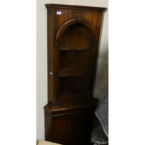 504 - Reproduction corner cupboard.