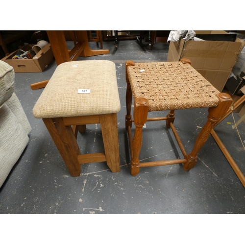 521 - Two small modern footstools.