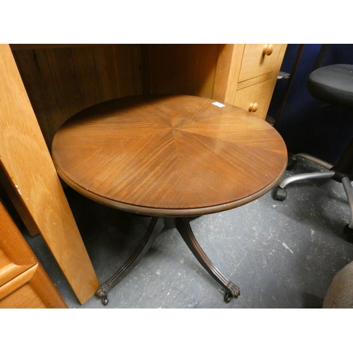 544 - Mahogany circular table.