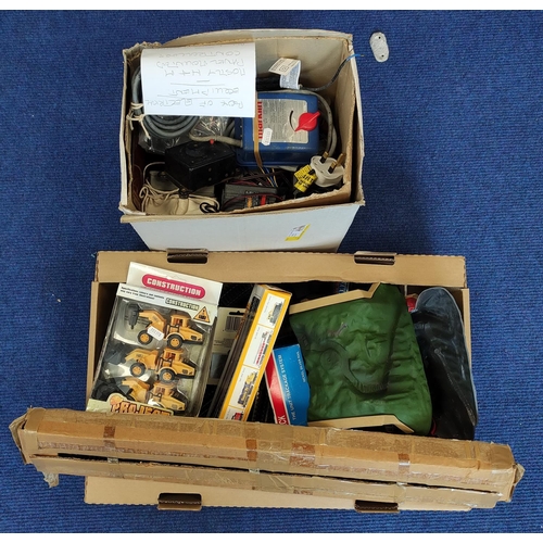 379 - Two boxes of model railway components to include OO gauge track and tunnels. (2)