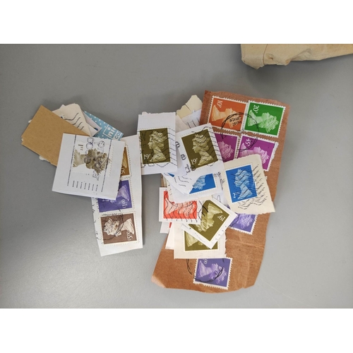 384A - Basket containing a large collection of 20th century British postage stamps. 