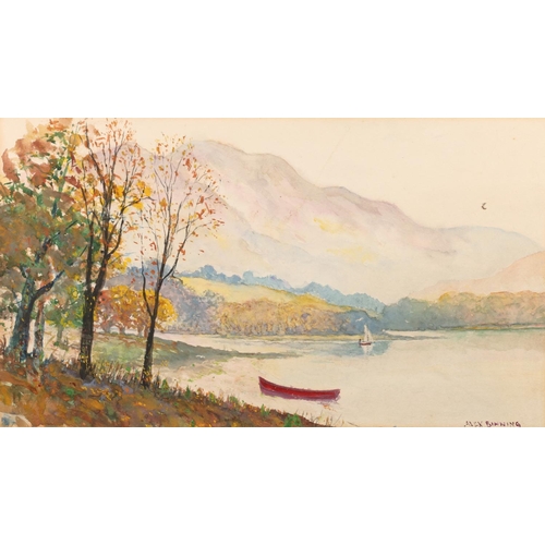 640 - JOSEPH HALFORD ROSS (1866-1909), Cottage with floral garden, watercolour, signed lower right, 18cm x... 