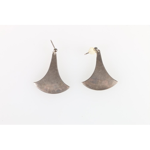 460 - Kaj Faale Larsen of Norway pair of Viking range Sterling silver earrings.