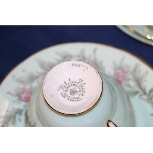 100 - Hammersley Petites Fleurs cups, saucers, plates, etc.