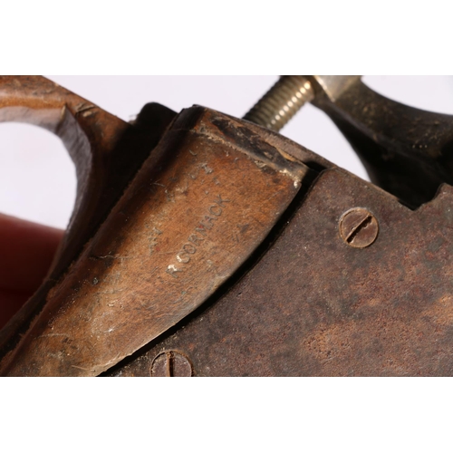 6 - Old Scottish wood plane, 24cm long.