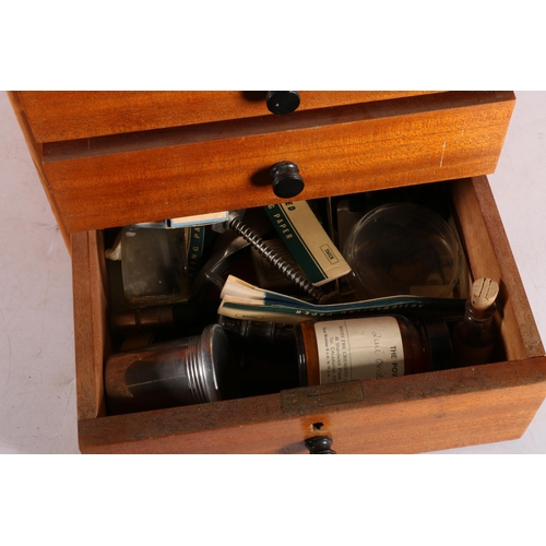 183 - Dentist's travelling box, 32cm high.