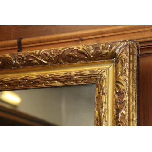 343 - Rectangular gilt wall mirror, 88 x 98cm.