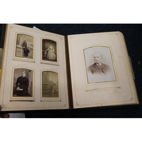 284 - Victorian photograph album to include mostly family portraiture.