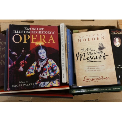 11 - Music & Musical History.  A carton of books & softback publications.... 