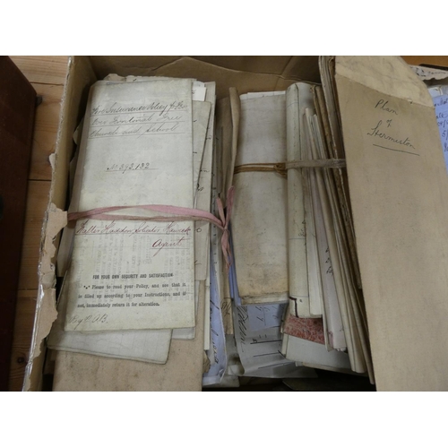 121 - Hawick & Borders - Documents & Ephemera.  A carton of bundled papers & documen... 