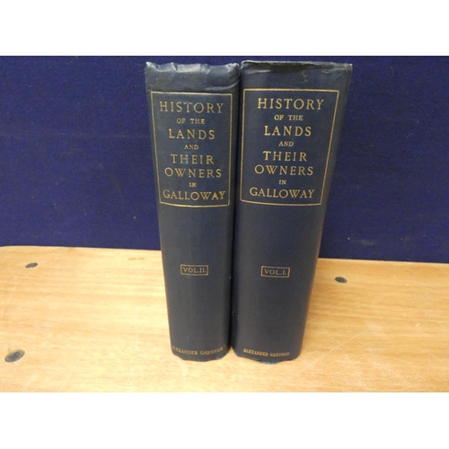 124 - MCKERLIE P. H.  History of the Lands & Their Owners in Galloway. 2 vols. Illus. Thick ... 