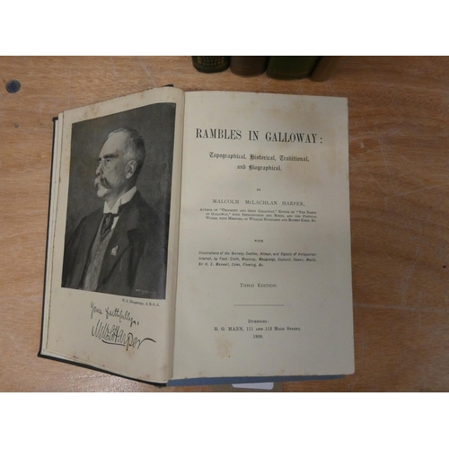 125 - SYMSON ANDREW.  A Large Description of Galloway. Orig. brds. Edinburgh, 1823; also 5 other... 