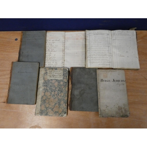 134 - OFFICE FOR TAXES, Edinburgh.  Pre-ruled survey books completed in manuscript with details ... 